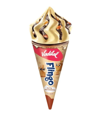 Vadilal Butterscotch Ice Cream Cone